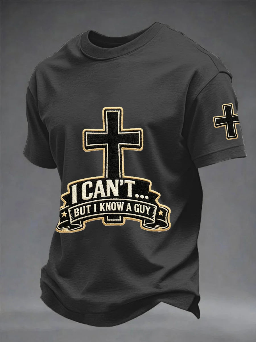 Men's Faith Print Casual Short-Sleeve T-Shirt