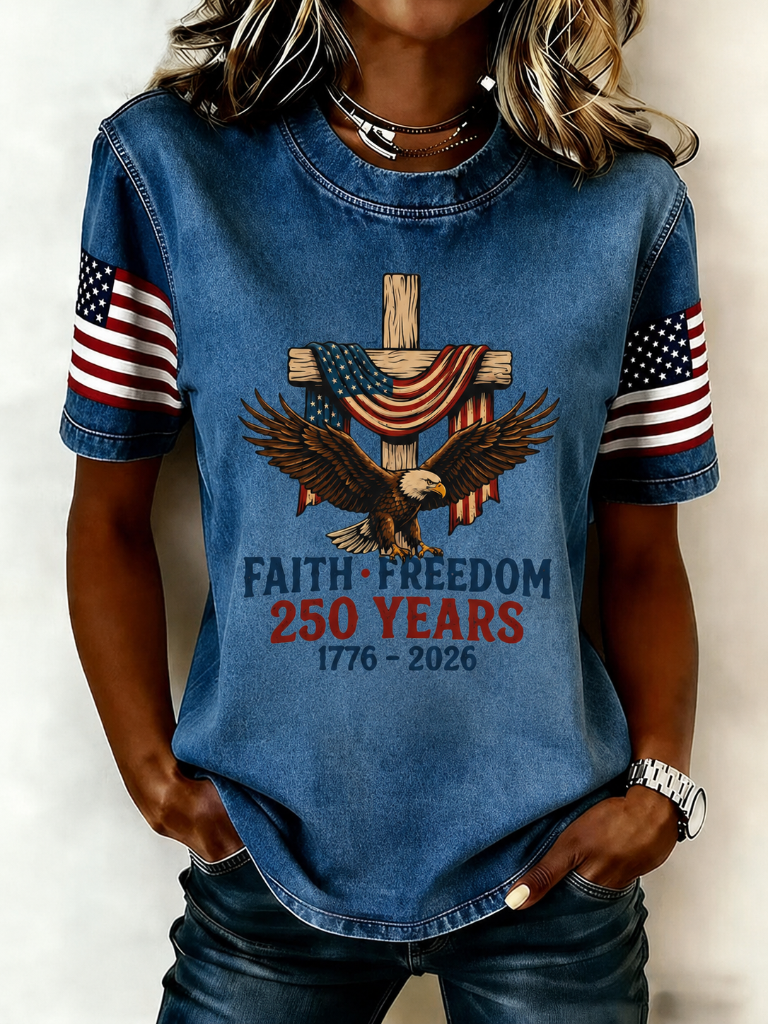 American Women's Jesus Casual Top