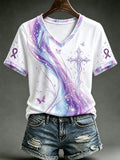 Women'S Alzheimer'S Awareness Print T-Shirt