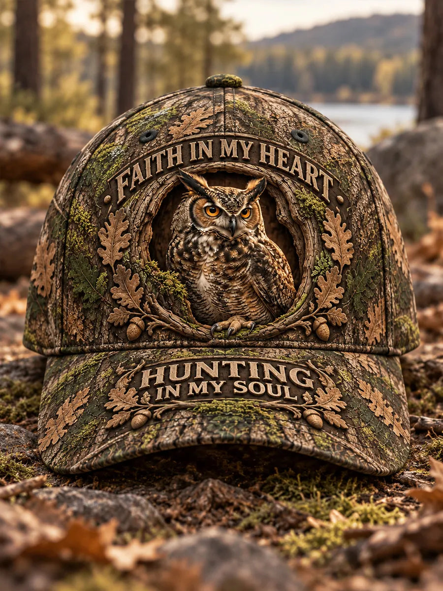 Retro Hunting Season Art Printed Baseball Cap
