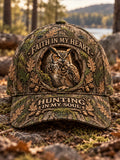 Retro Hunting Season Art Printed Baseball Cap
