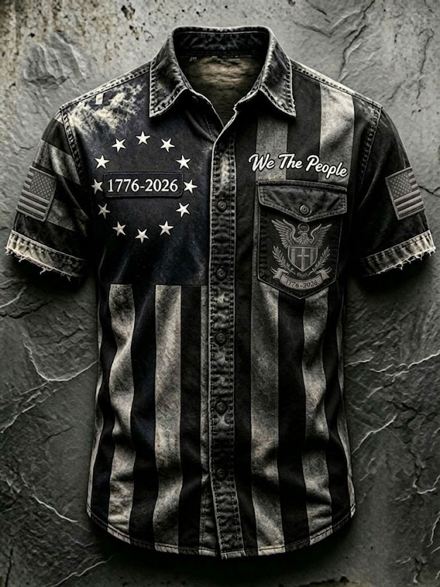 Men'S 250Th Anniversary National Print Shirt