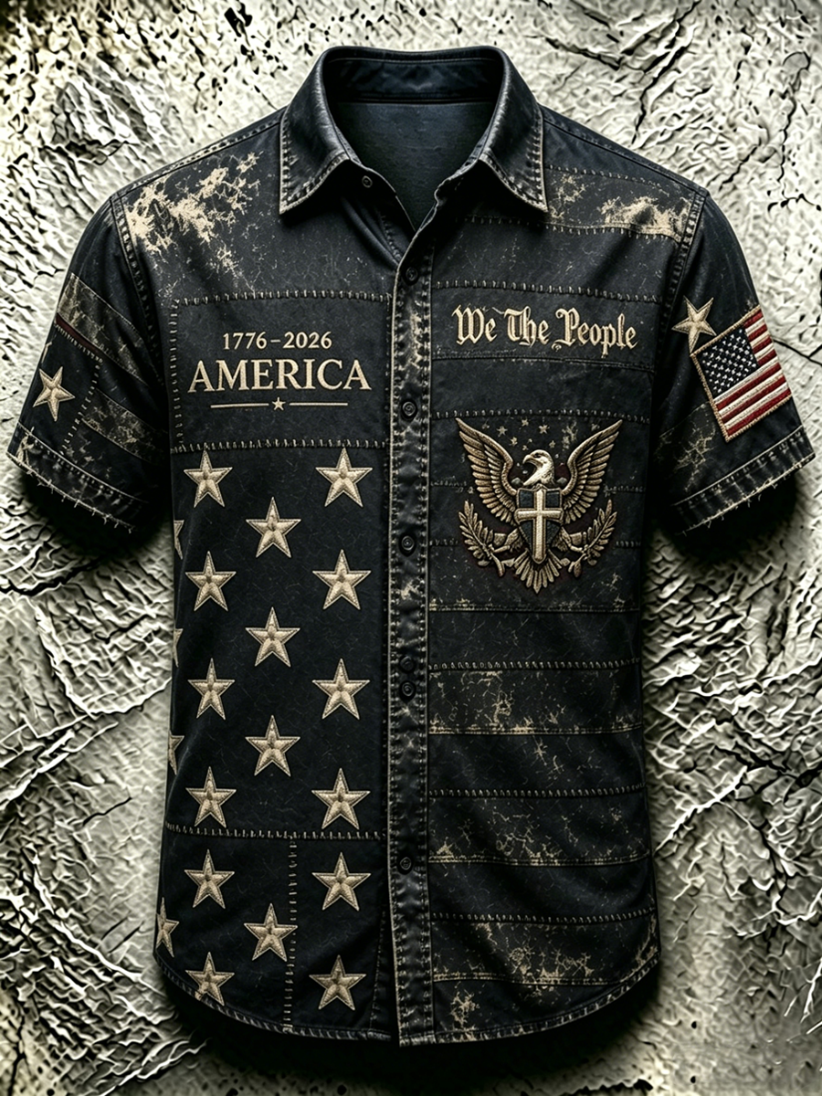 Men's American 250th Anniversary Short Sleeve Shirt