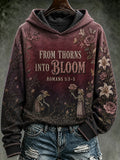Women's Vintage Halloween Print Hoodie