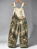 Women's Casual Printed Overalls