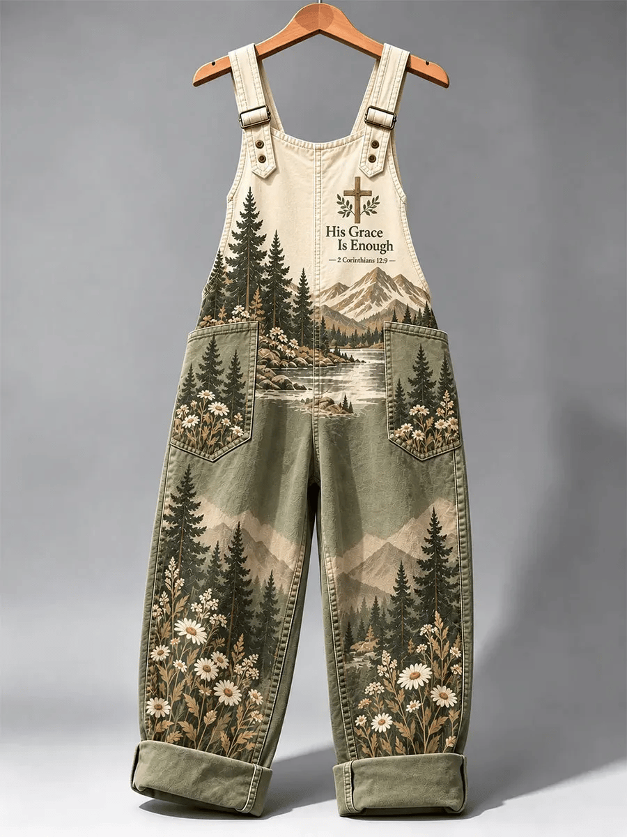 Women's Casual Printed Overalls