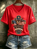Women's Casual Printed Short-Sleeve T-Shirt