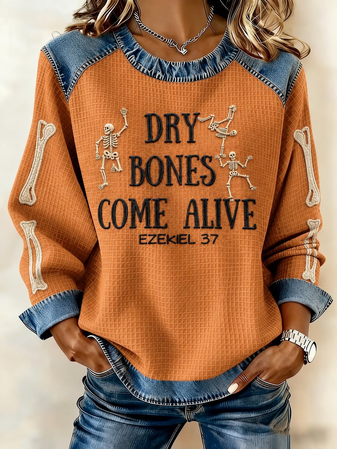 Women's Halloween Print Top