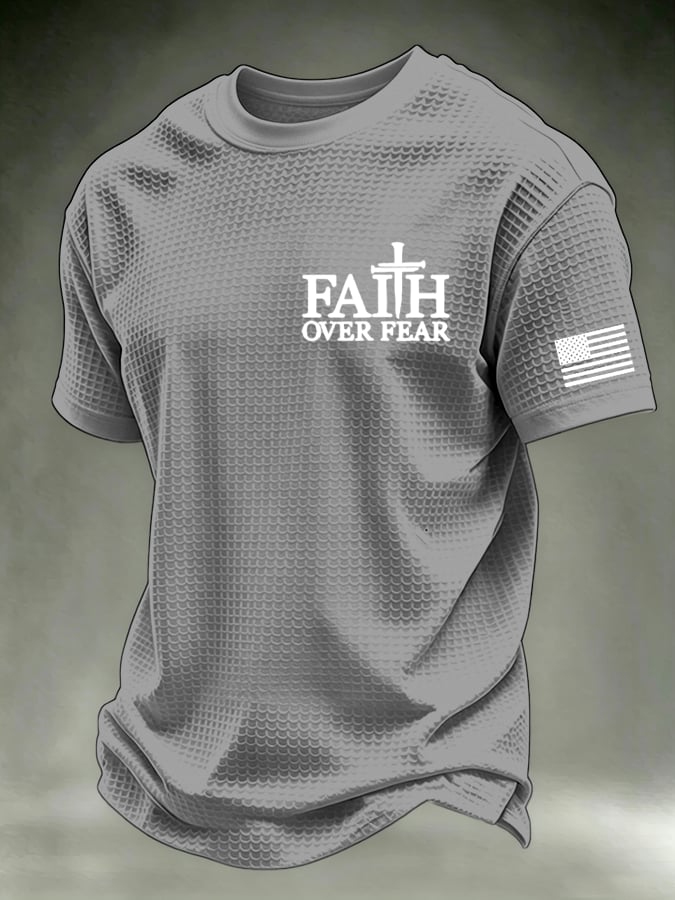 Men's  “Faith” waffle knit T-shirts