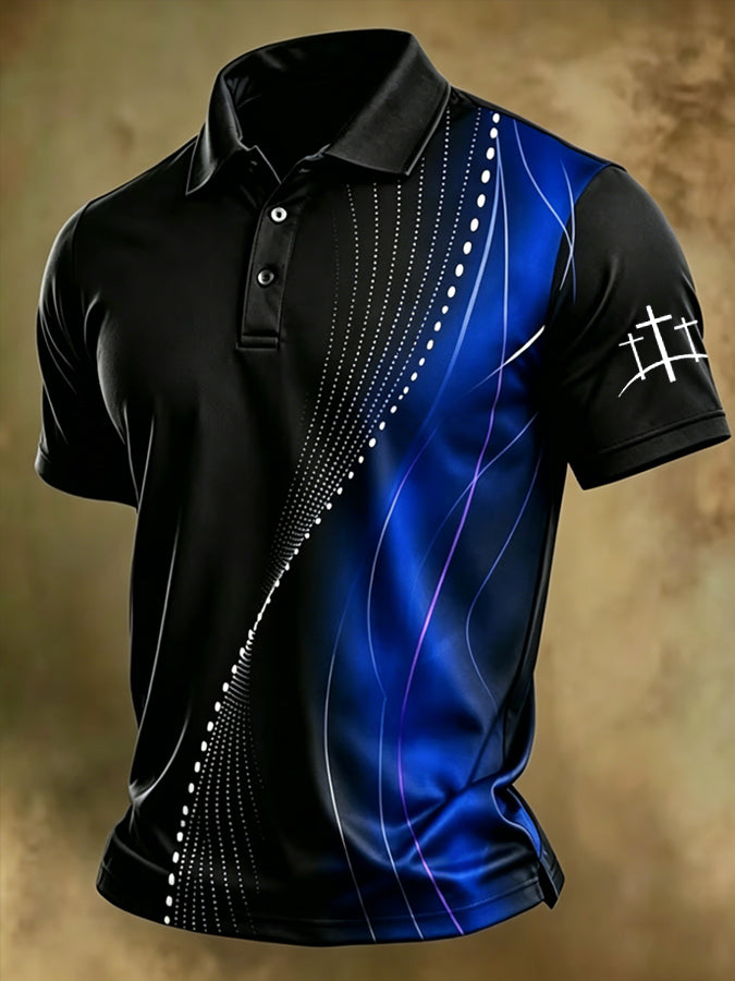 Men's Cross Short Sleeve Golf Polo Shirt