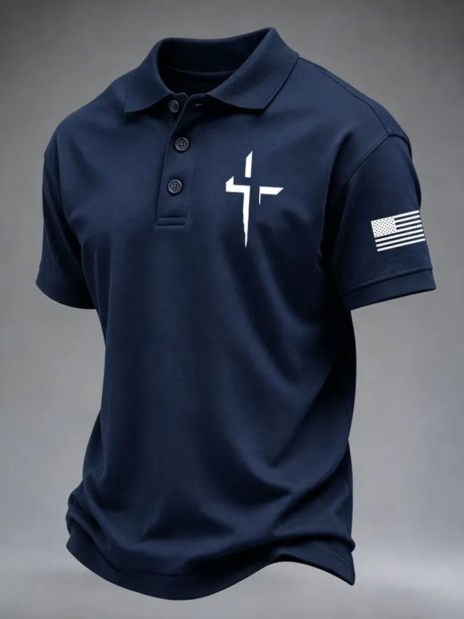 Men's Retro Print Short-Sleeve T-Shirt