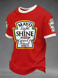 Men's Religious Beliefs Print Short Sleeve T-shirt