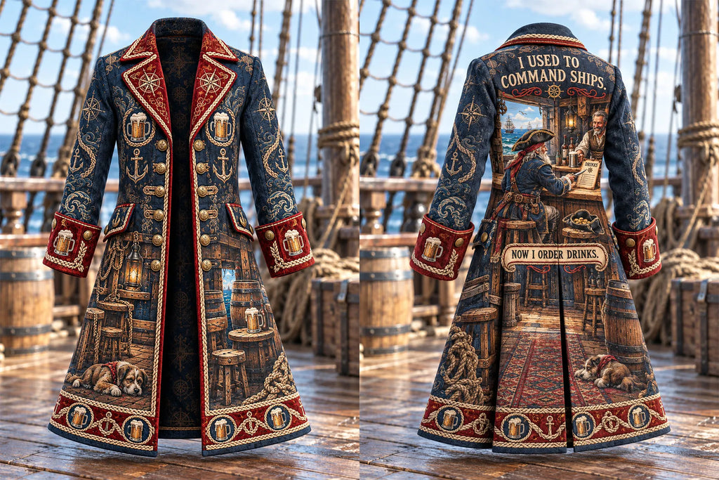 🍻 Men's Tavern Pirate Captain Coat