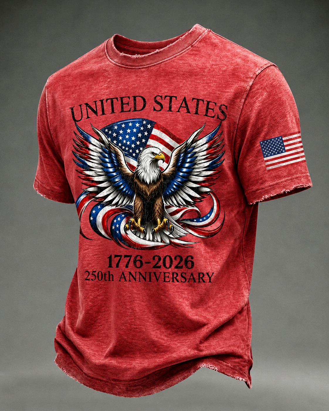 Men's USA 250th Anniversary Short-Sleeve Crew Neck T-Shirt