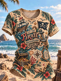 🏴‍☠️ Let The Pirate Shenanigans Begin Retro Graphic T-Shirt