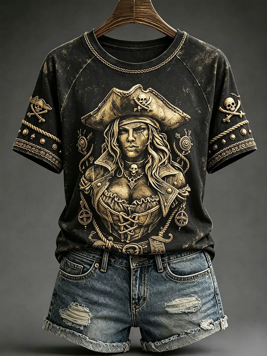 Women's Pirate Vintage T-Shirts
