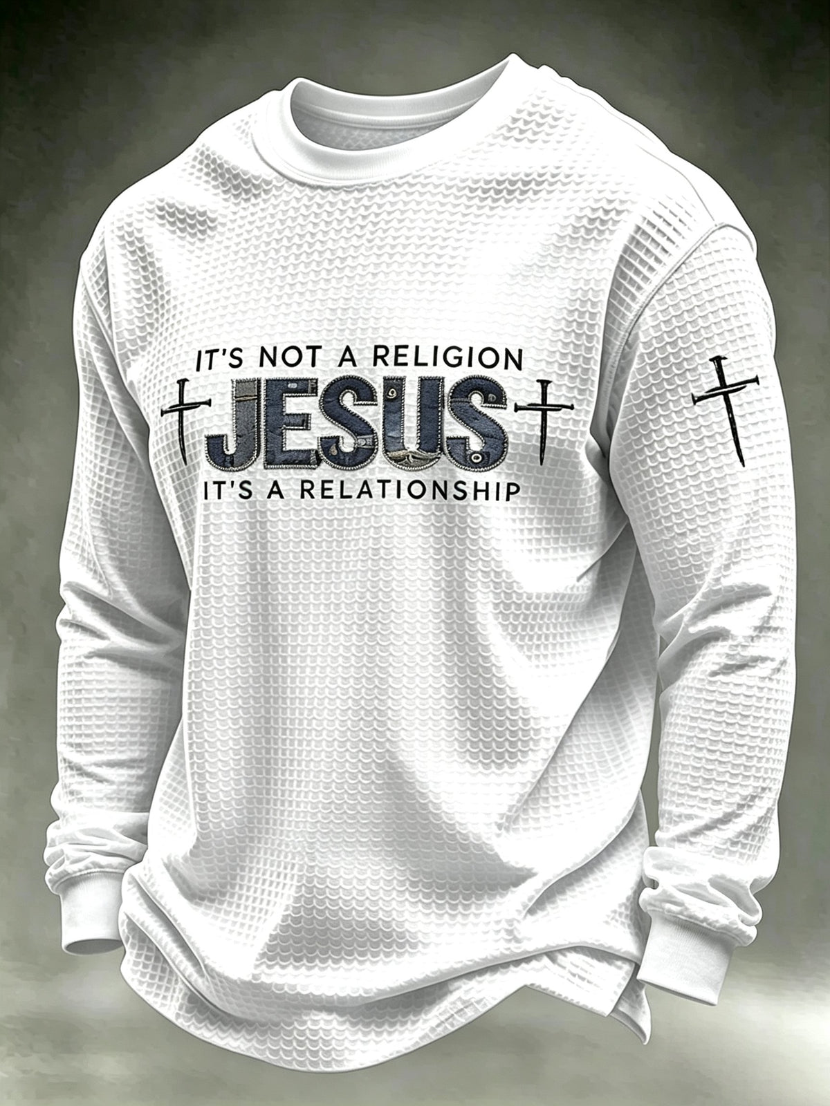 Men's Faith-Print Casual Top