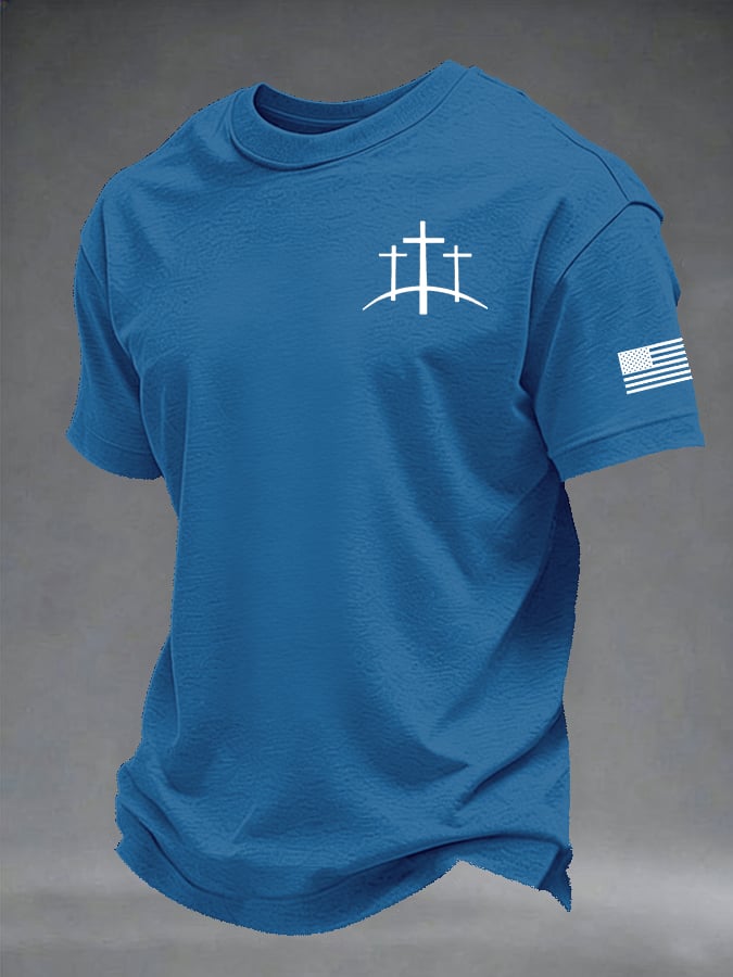 Men's Retro Print Short-Sleeve T-Shirt