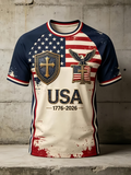Men'S USA 250Th Anniversary Printed T-Shirt