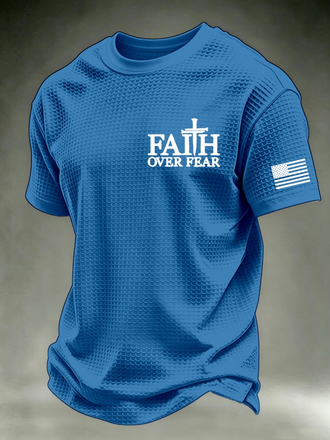 Men's  “Faith” waffle knit T-shirts