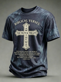 Men's Faith-Themed Crew Neck Short-Sleeve T-Shirt