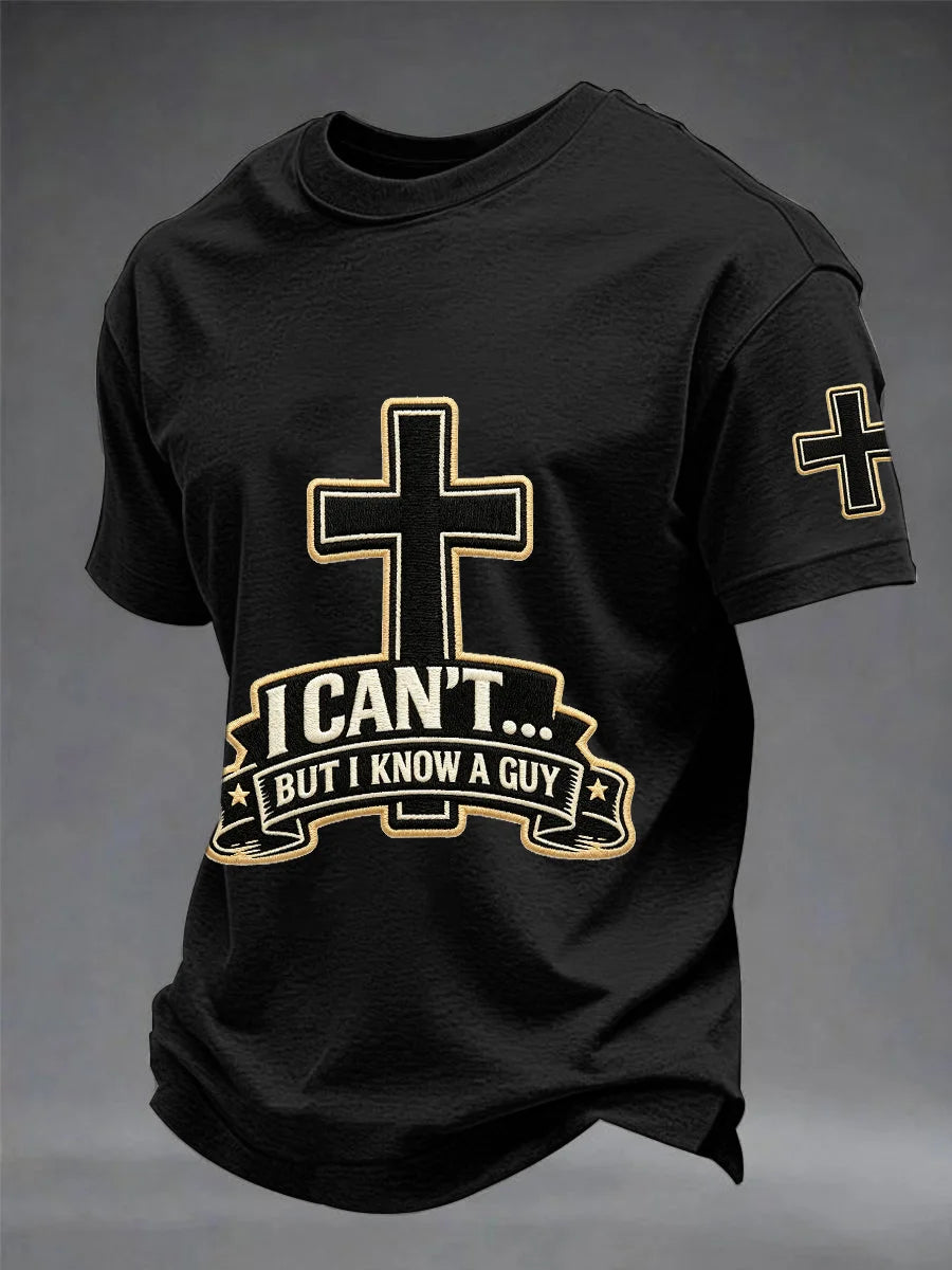 Men's Faith Print Casual Short-Sleeve T-Shirt