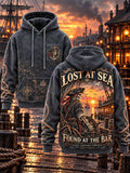 Lost at Sea Pirate Skeleton Tavern Hoodie