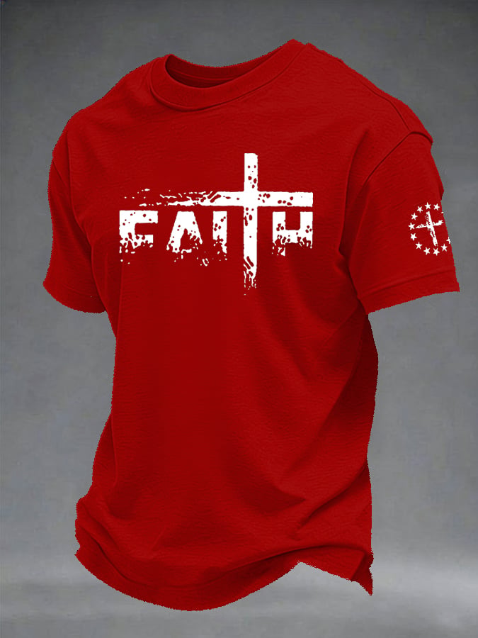 Men's Retro Print Short-Sleeve T-Shirt