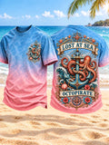 🏴‍☠️ Lost At Sea Octopirate Anchor and Octopus T-Shirt