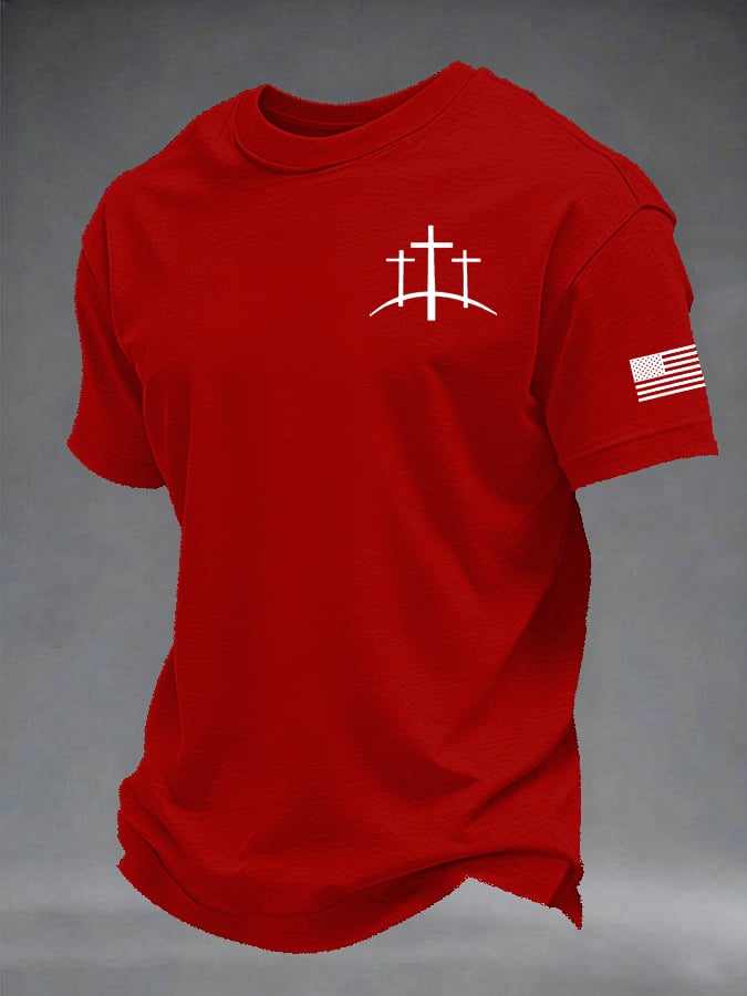 Men's Retro Print Short-Sleeve T-Shirt