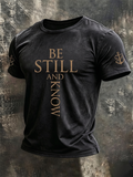 Men'S Faith Cross Printed Casual T-Shirt