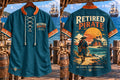 Retired Pirate Compass Men's Vintage Nautical Shirt