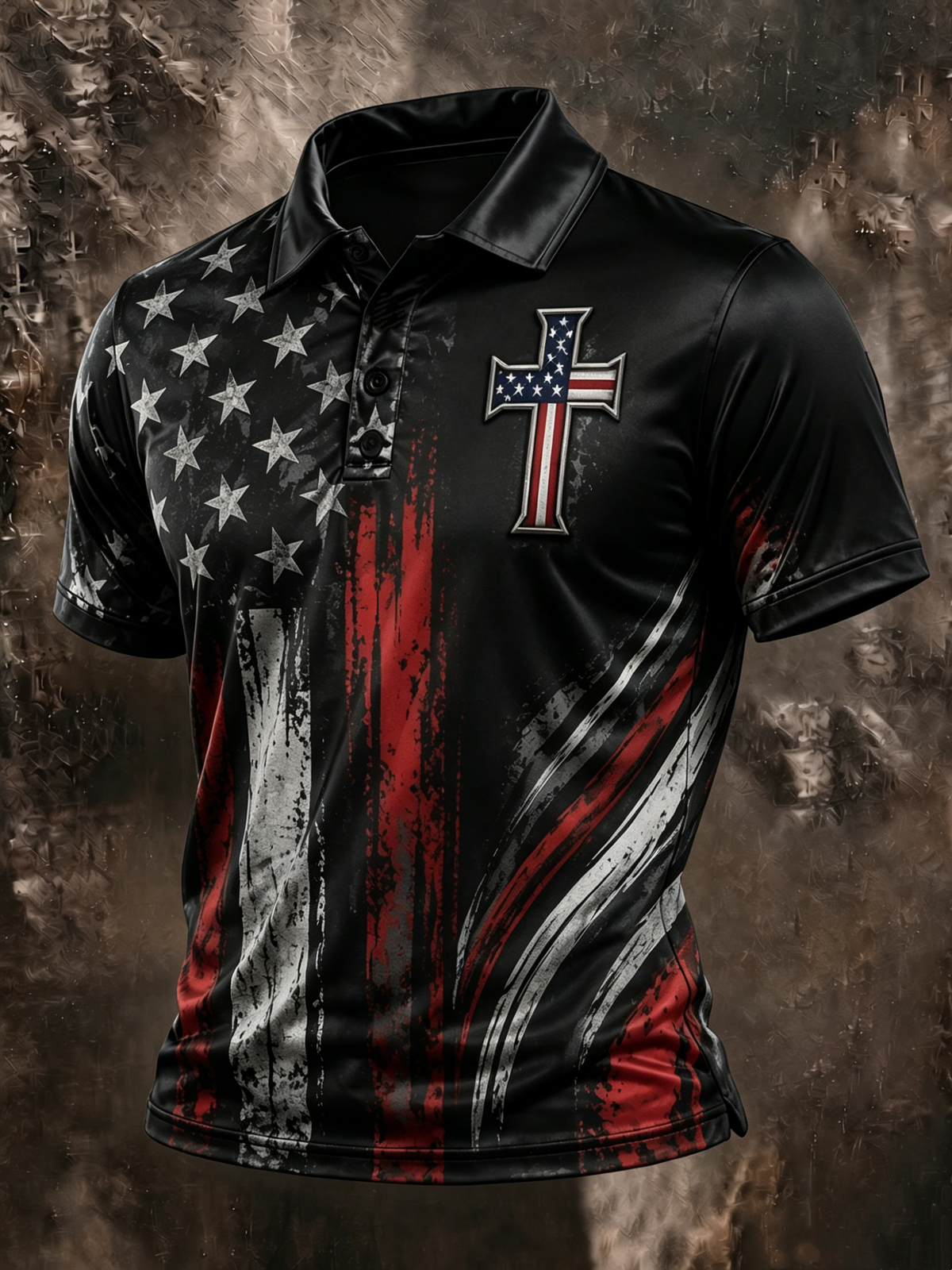 Men's Faith Printed Collar Polo shirt