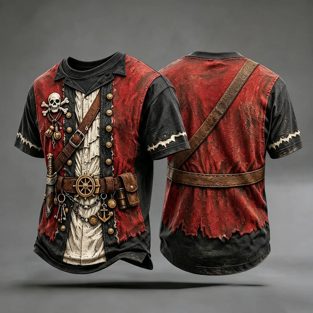 Men's Pirate Print T-Shirts