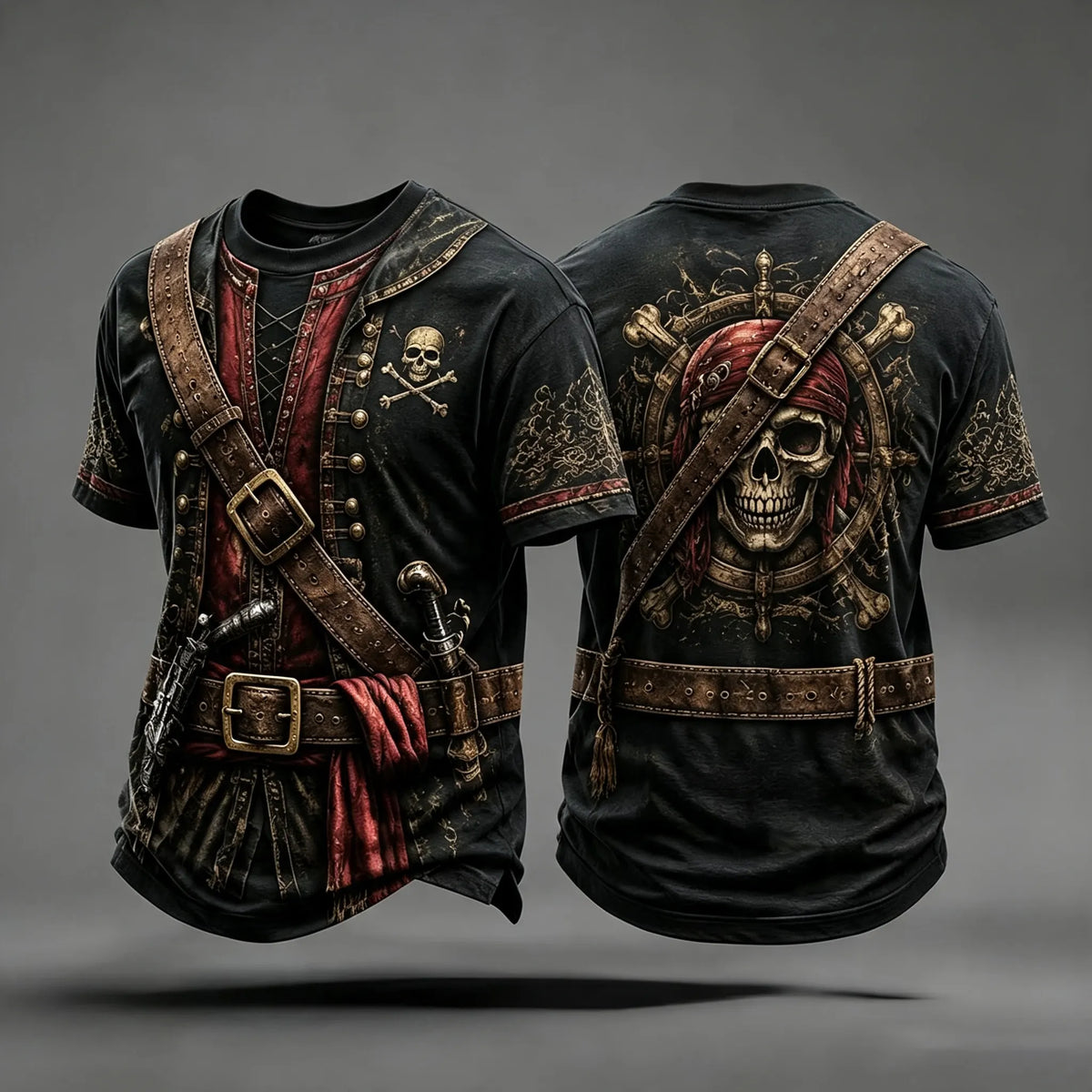 Men's Pirate Print T-Shirts