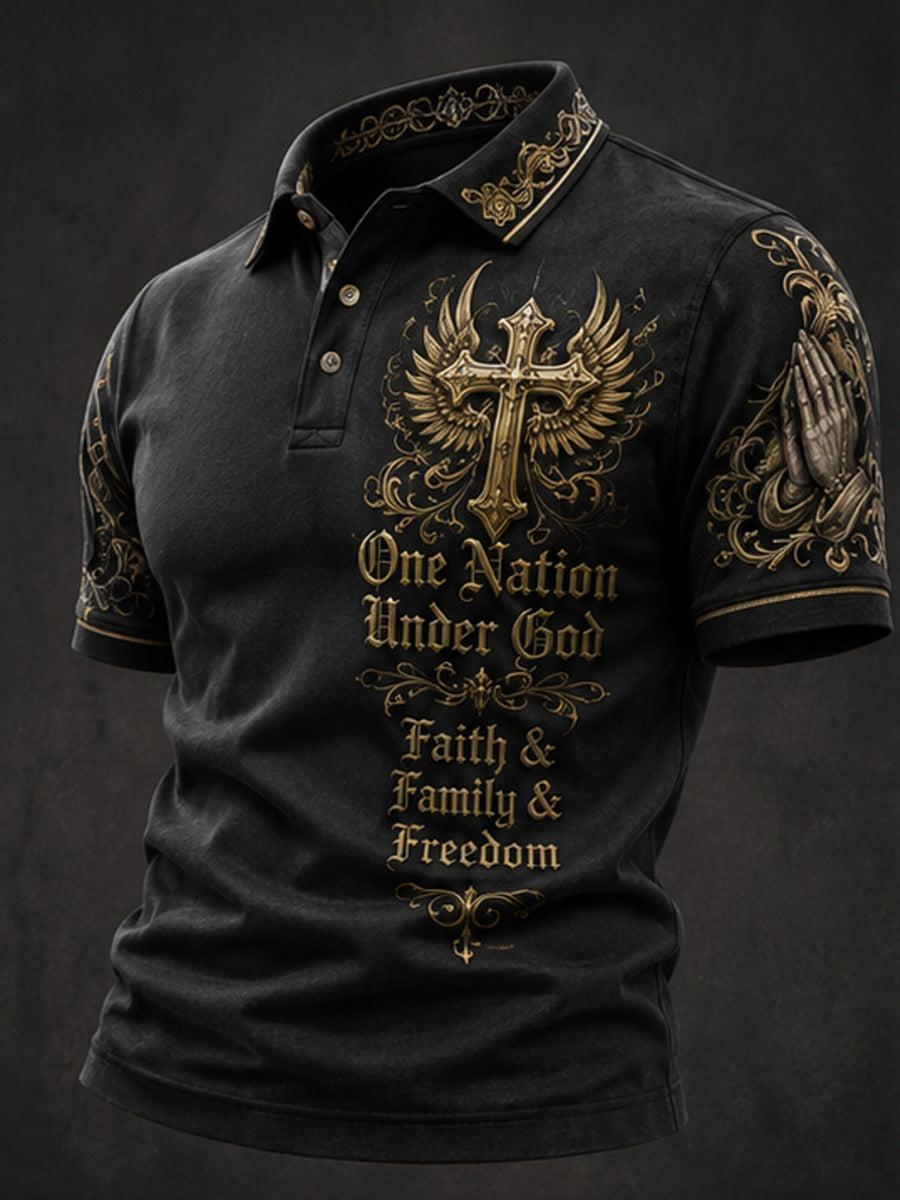 JESUS Faith Art Men's Short-Sleeve Shirt