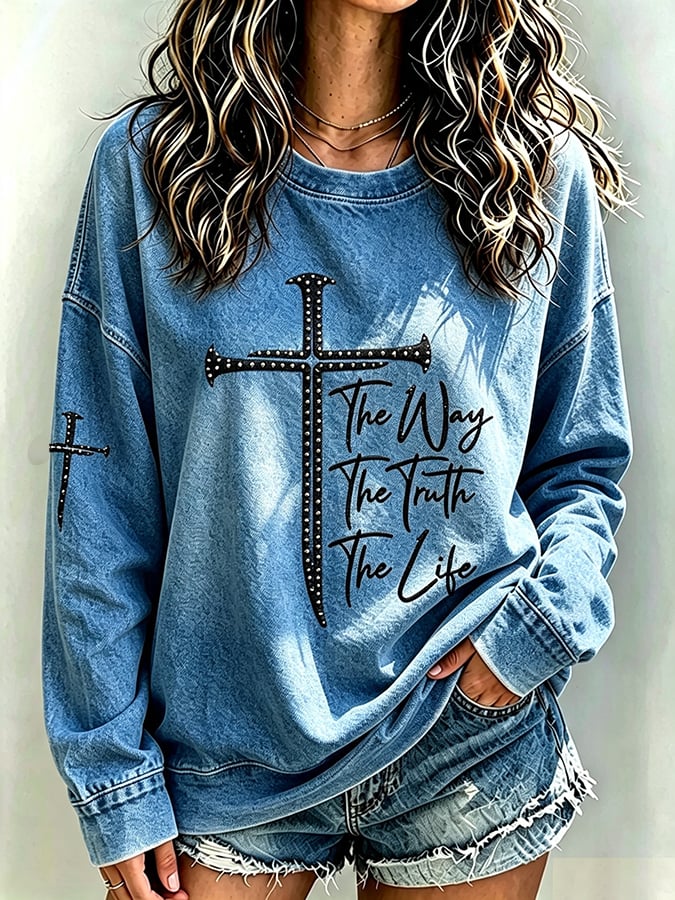 Women's   Faith  Print Top
