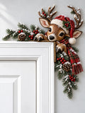 🦌 Christmas Reindeer Door Frame Topper