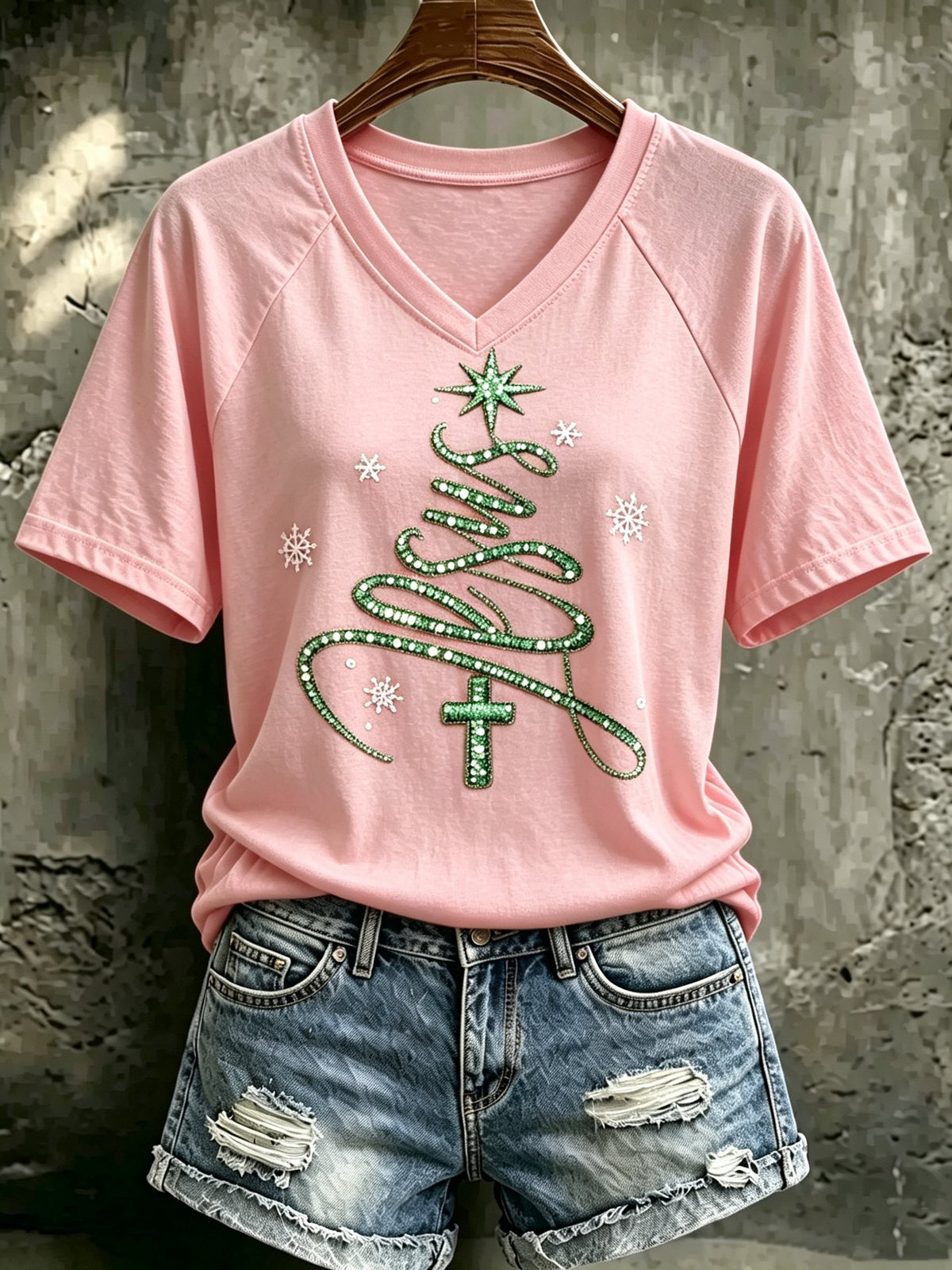 Women's Christmas Print Top