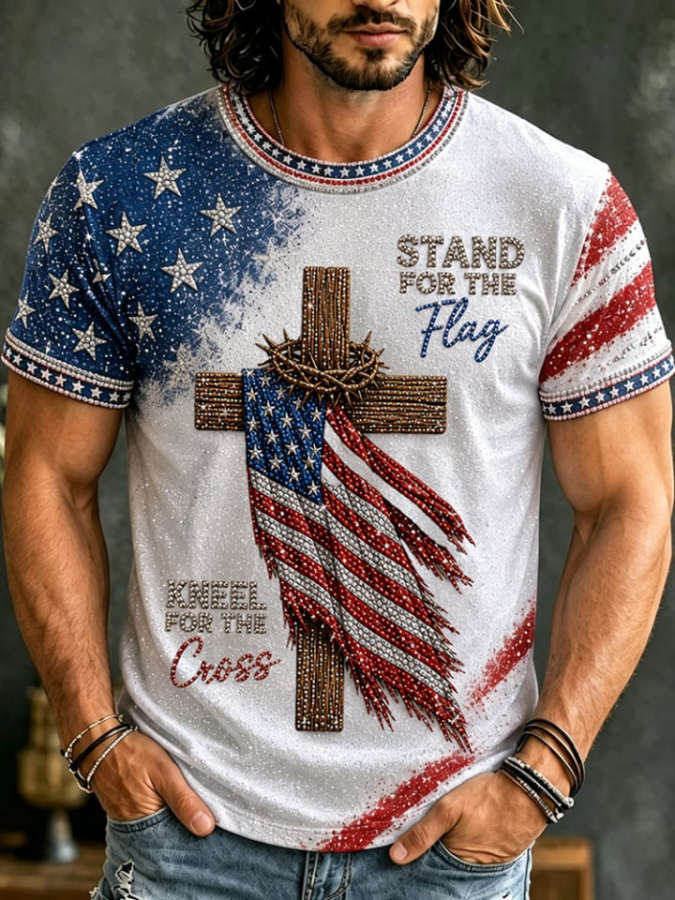 Men'S USA 250Th Anniversary Printed T-Shirt