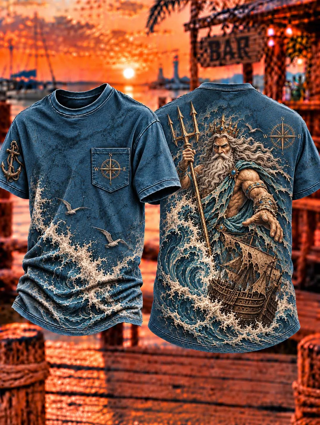 🔱 Poseidon God of the Sea T-Shirt