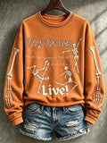 Women's Halloween Print Sweatshirt