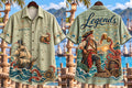 Legendary Pirate Sailing Graphic Short Sleeve Shirt