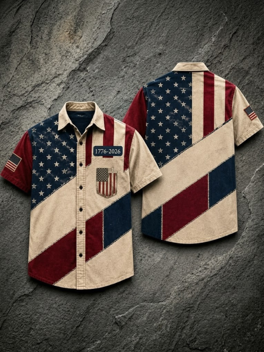 Men'S 250Th Anniversary National Print Shirt