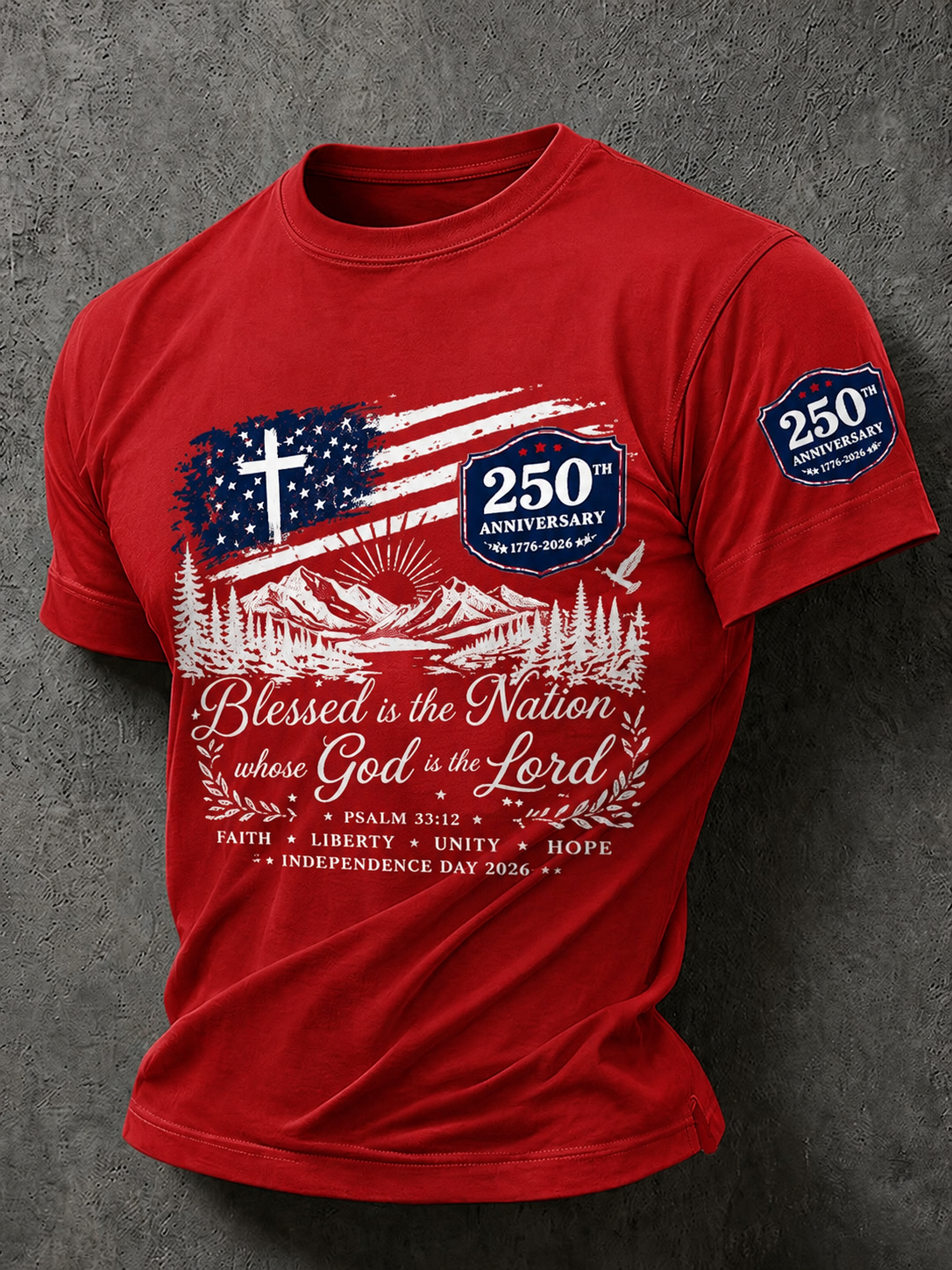 Men'S Faith American 250Th Anniversary Printed T-Shirt