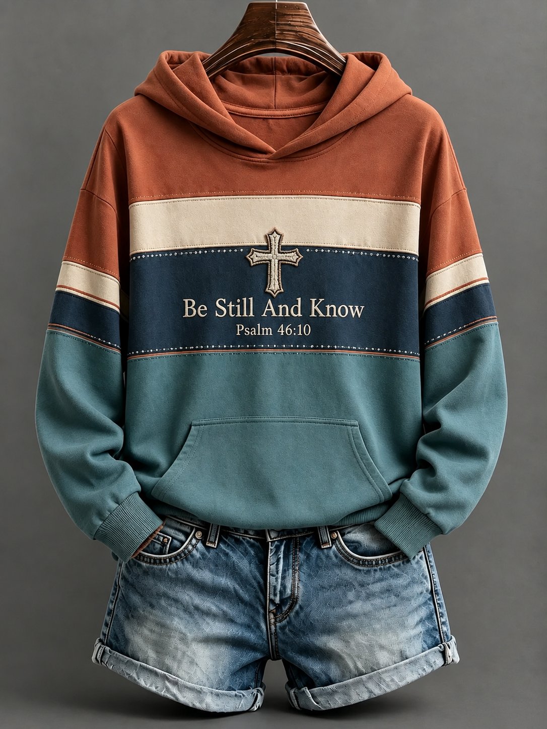 Women's Be Still And Know Psalm 46:10 Printed Sweatshirt