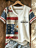 Women Put God First In Printed T-Shirts