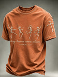Men's Retro Print Short-Sleeve T-Shirt