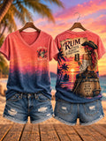 Women's Free Pirate Spirit Art Print T-Shirt