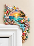 Seashell Landscape Art Door Frame Decor